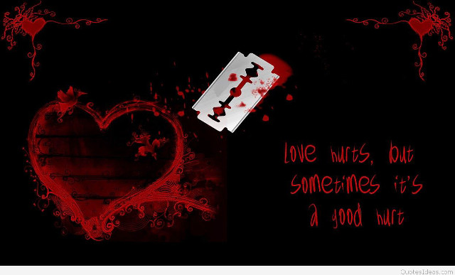 Red heart broken paper message free wallpaper for desktop - medium preview image