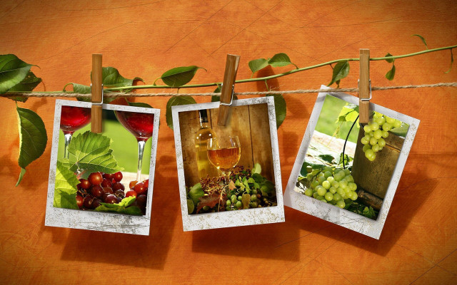 Grapes wine clothesline stilllife foodphotography free wallpaper for desktop - medium preview image