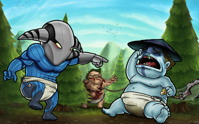 Demon attack forest brom league free wallpaper for desktop - medium preview image