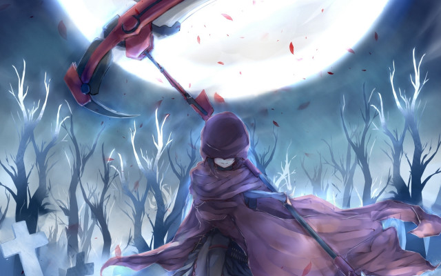 Purple dress red umbrella graveyard free wallpaper for desktop - medium preview image