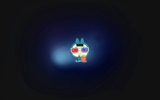 Cartoon sunglasses drink hologram IMAX free wallpaper for desktop - medium preview image