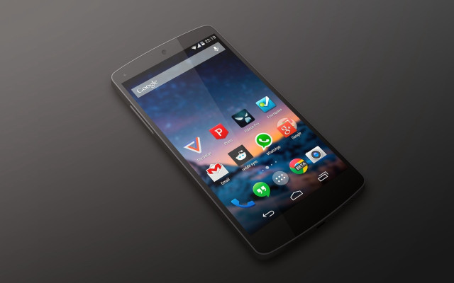 Black cellphone icons dark background free wallpaper for desktop - medium preview image