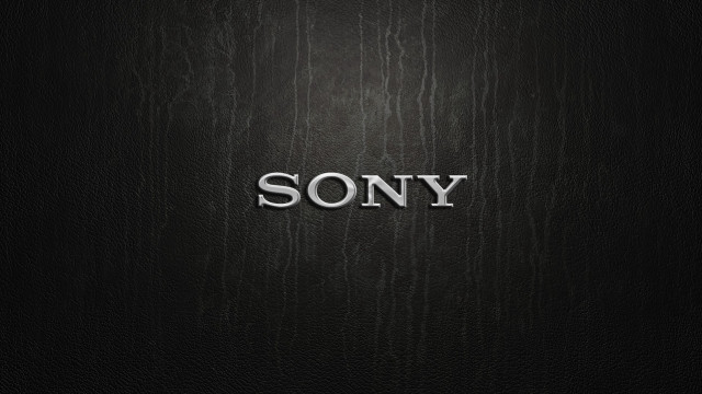 Sony leather white letters black free wallpaper for desktop - medium preview image