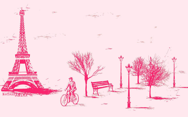 Person riding bike bench tower free wallpaper for desktop - medium preview image