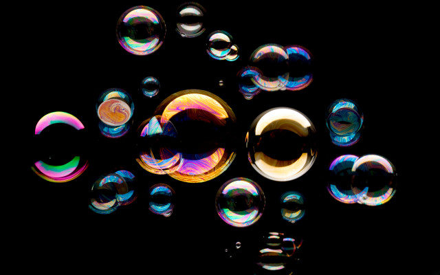 Soap bubbles reflection macro illusion free wallpaper for desktop - medium preview image