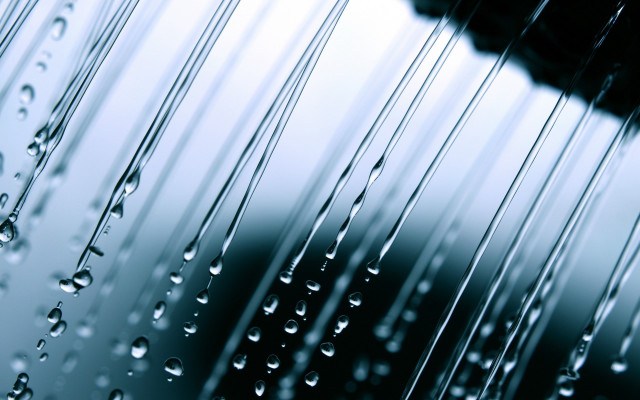 Shower head water droplets black free wallpaper for desktop - medium preview image