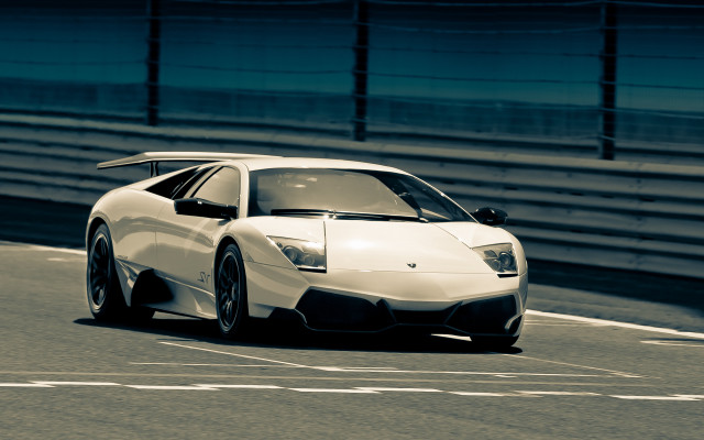 White sports car race track #10 free wallpaper for desktop - medium preview image