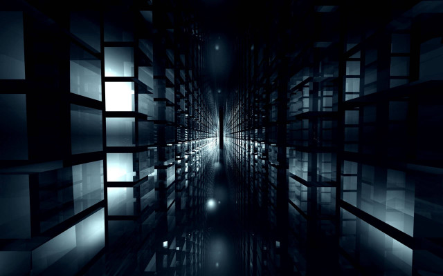 Dark room long hallway moonlight free wallpaper for desktop - medium preview image