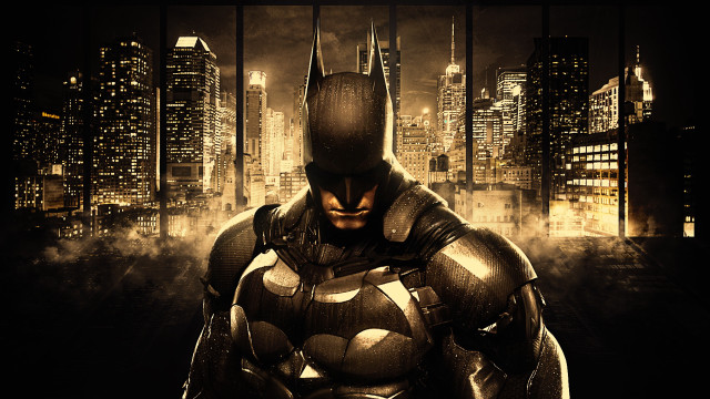 Batman cityscape night gothic armor free wallpaper for desktop - medium preview image