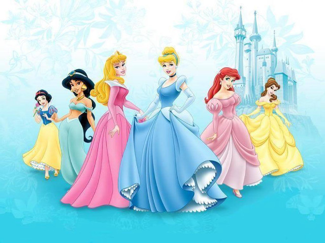 Princesses castle group blue sky free wallpaper for desktop - medium preview image
