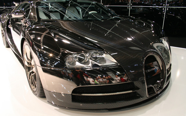 Bugatti showroom digital chrome starry free wallpaper for desktop - medium preview image