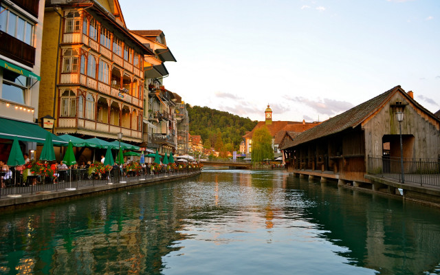 Florence engelbach city river clock free wallpaper for desktop - medium preview image