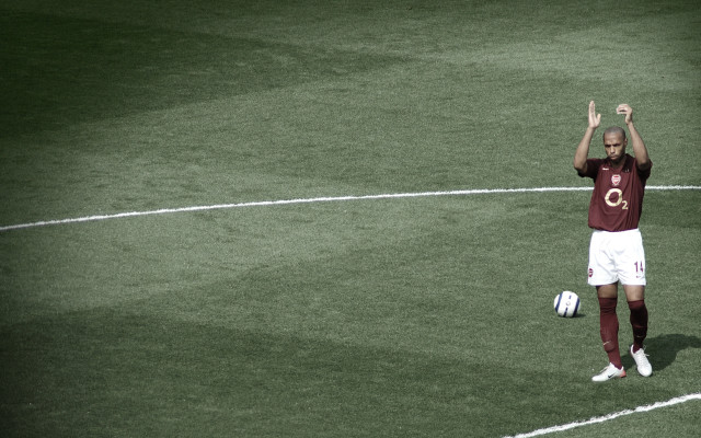 Man standing soccer field hands free wallpaper for desktop - medium preview image