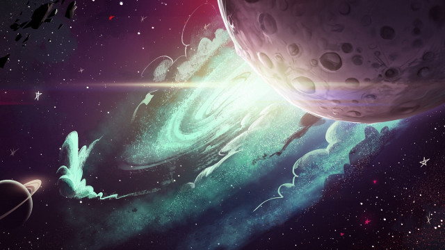 Space planet stars bright light #2 free wallpaper for desktop - medium preview image