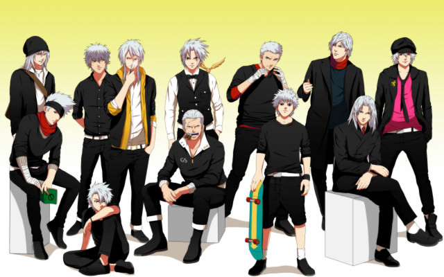 Group boys skateboard formal white free wallpaper for desktop - medium preview image