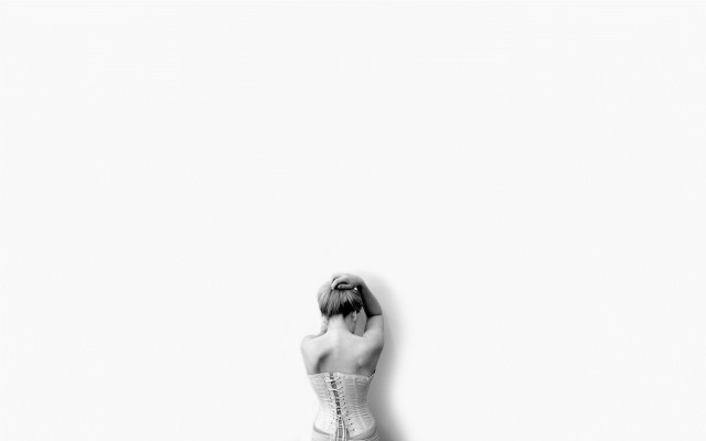 Woman corset back hand hip free wallpaper for desktop - medium preview image