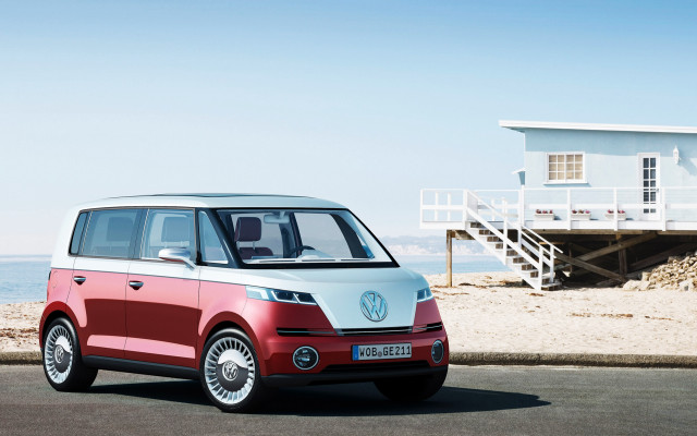 Volkswagen suv beach house lifeguard free wallpaper for desktop - medium preview image