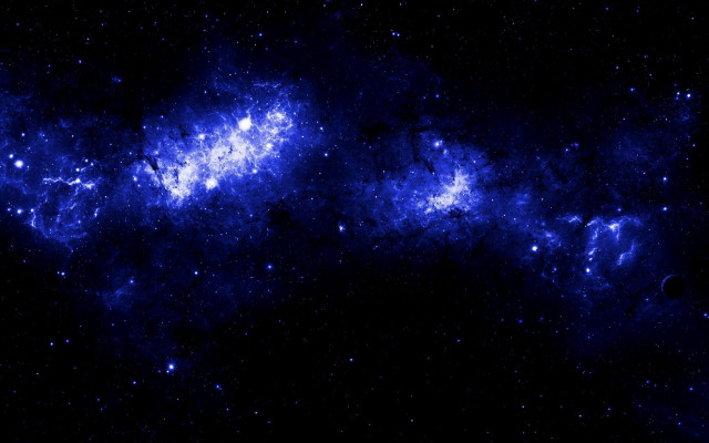 Large cluster stars blue black free wallpaper for desktop - medium preview image