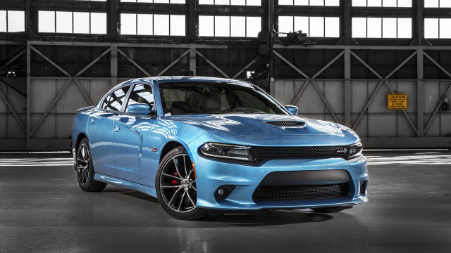 Blue dodge charger garage black free wallpaper for desktop - medium preview image