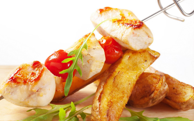 Plate food fork vegetables professional free wallpaper for desktop - medium preview image