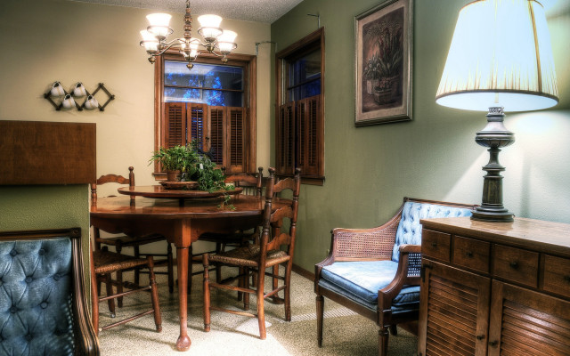 Dining room table chairs lamp free wallpaper for desktop - medium preview image