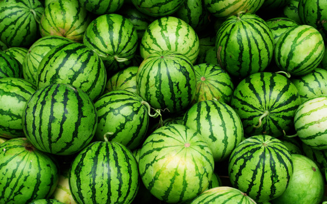 Watermelons market display neoplasticism green free wallpaper for desktop - medium preview image