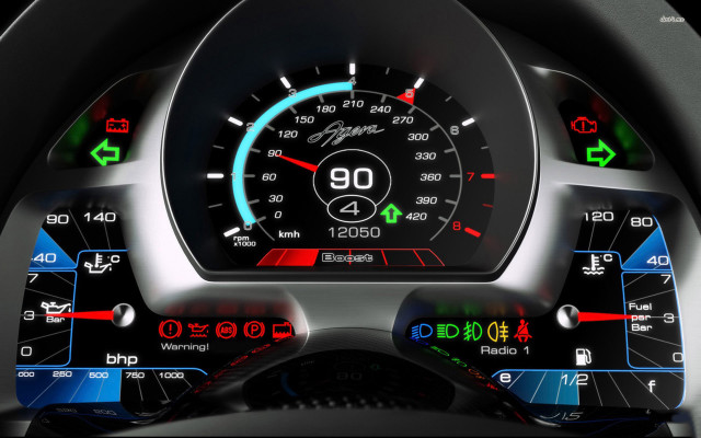 Speedometer digital display futurism smartphone free wallpaper for desktop - medium preview image