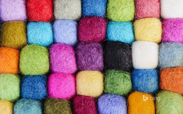 Multicolored wool pile white background free wallpaper for desktop - medium preview image