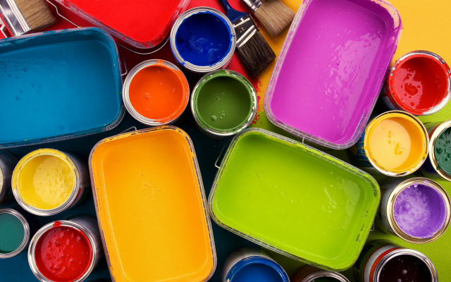 Paint cans brush neo fauvism free wallpaper for desktop - medium preview image