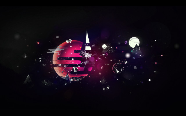 Dark starry moon planet constellation free wallpaper for desktop - medium preview image