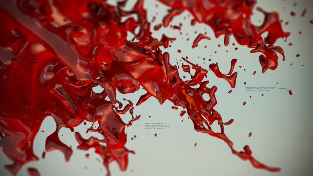 Blood splatter dripping 3d rendered free wallpaper for desktop - medium preview image