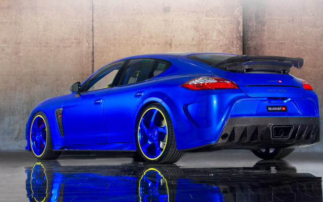 Blue sports car garage hood free wallpaper for desktop - medium preview image