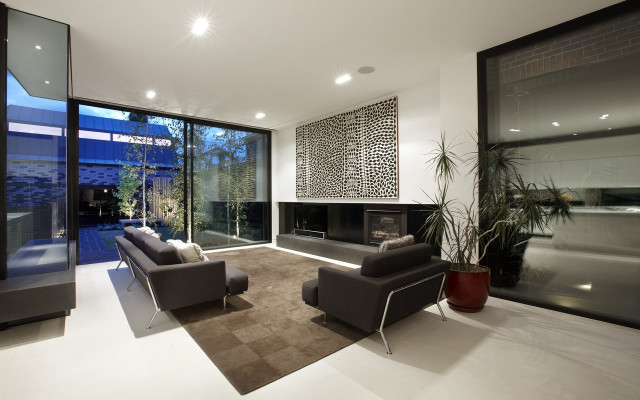 Living room couch fireplace window free wallpaper for desktop - medium preview image