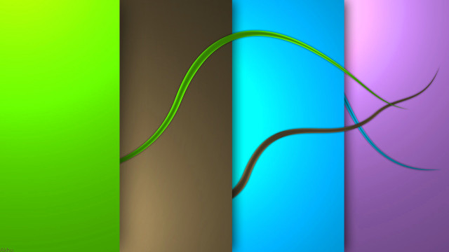 Green plant blue tube purple free wallpaper for desktop - medium preview image