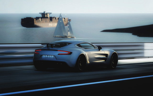 Car ship boat road motion free wallpaper for desktop - medium preview image