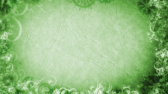 Green background floral design border free wallpaper for desktop - medium preview image