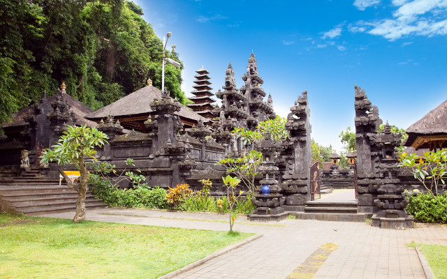 Stone structures green field forest free wallpaper for desktop - medium preview image