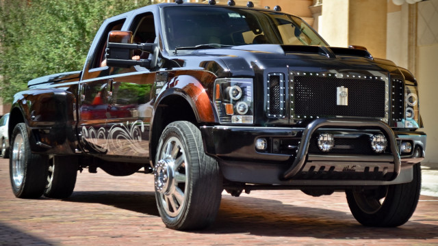 Black truck red interior brick free wallpaper for desktop - medium preview image