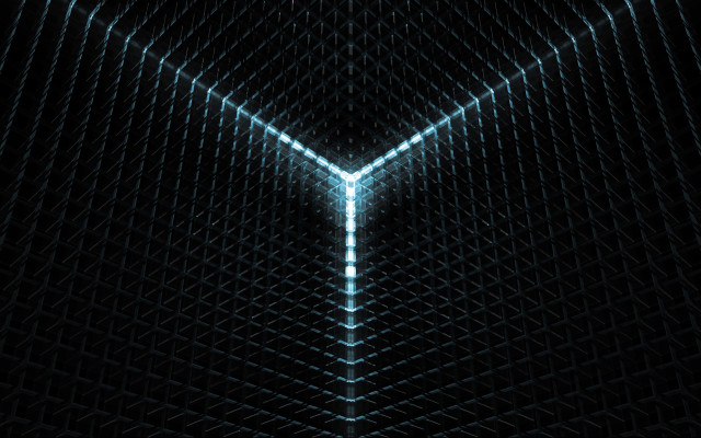 Dark bright light arrow holography free wallpaper for desktop - medium preview image