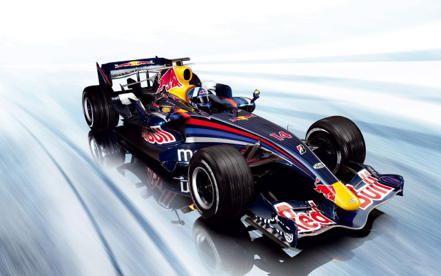 Red bull racing car reflection free wallpaper for desktop - medium preview image
