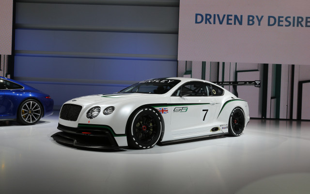 White car blue car showroom free wallpaper for desktop - medium preview image