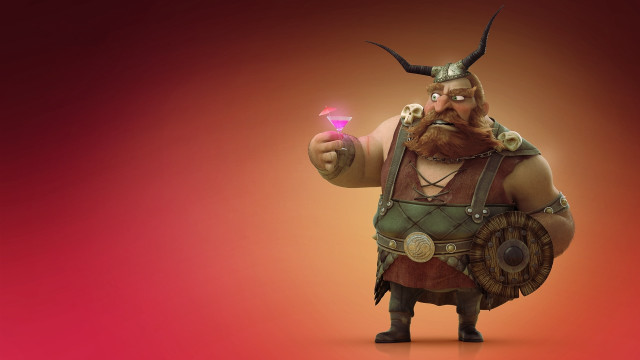 Wrecker character lightup red background free wallpaper for desktop - medium preview image