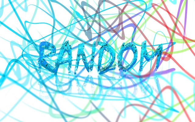 Blue surrounded abstract random hatsune free wallpaper for desktop - medium preview image