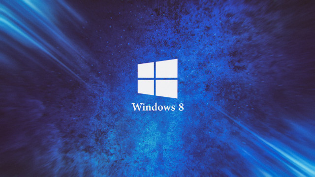 Blue windows8 logo blue swirl free wallpaper for desktop - medium preview image