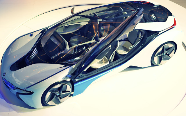 Futuristic car blue light scissors free wallpaper for desktop - medium preview image