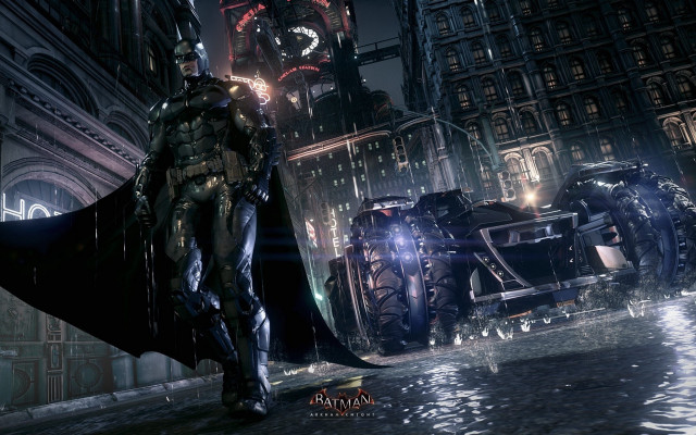 Batman city night bat bridge free wallpaper for desktop - medium preview image