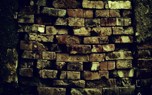 Bricks pile wall sidewalk city free wallpaper for desktop - medium preview image
