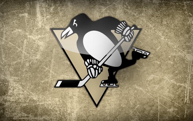 Penguin hockey stickers digital gritty free wallpaper for desktop - medium preview image
