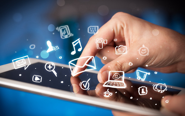 Person tablet icons touch technology free wallpaper for desktop - medium preview image