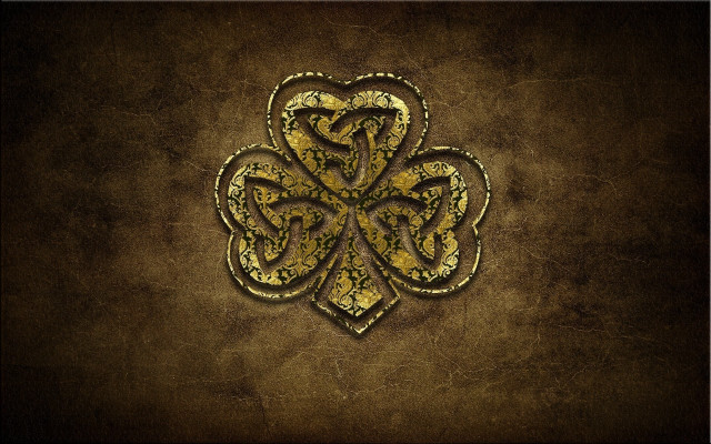 Gold black heart knot gothic free wallpaper for desktop - medium preview image